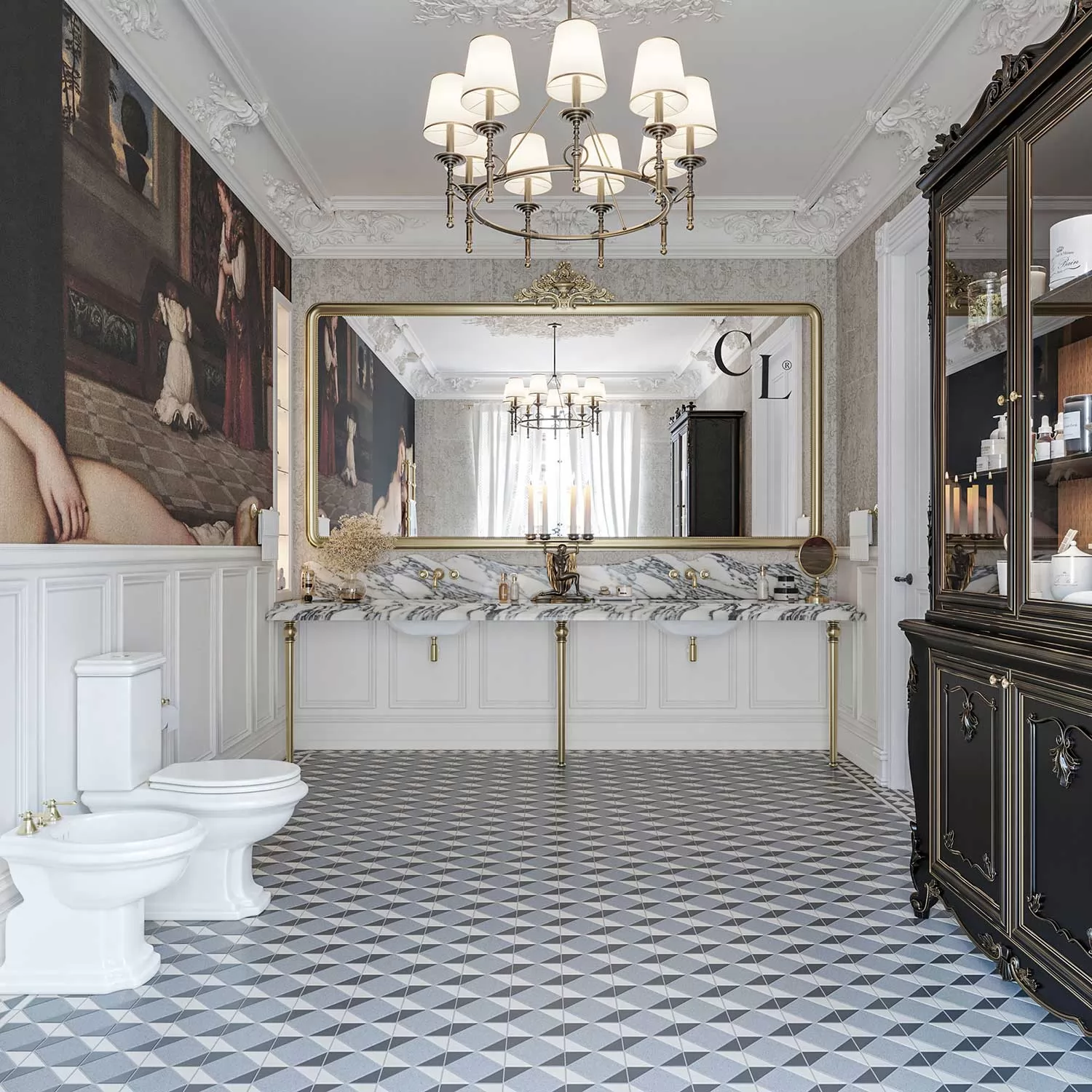 Baño – Proyecto Parisian Apartment por Cool Living Studio