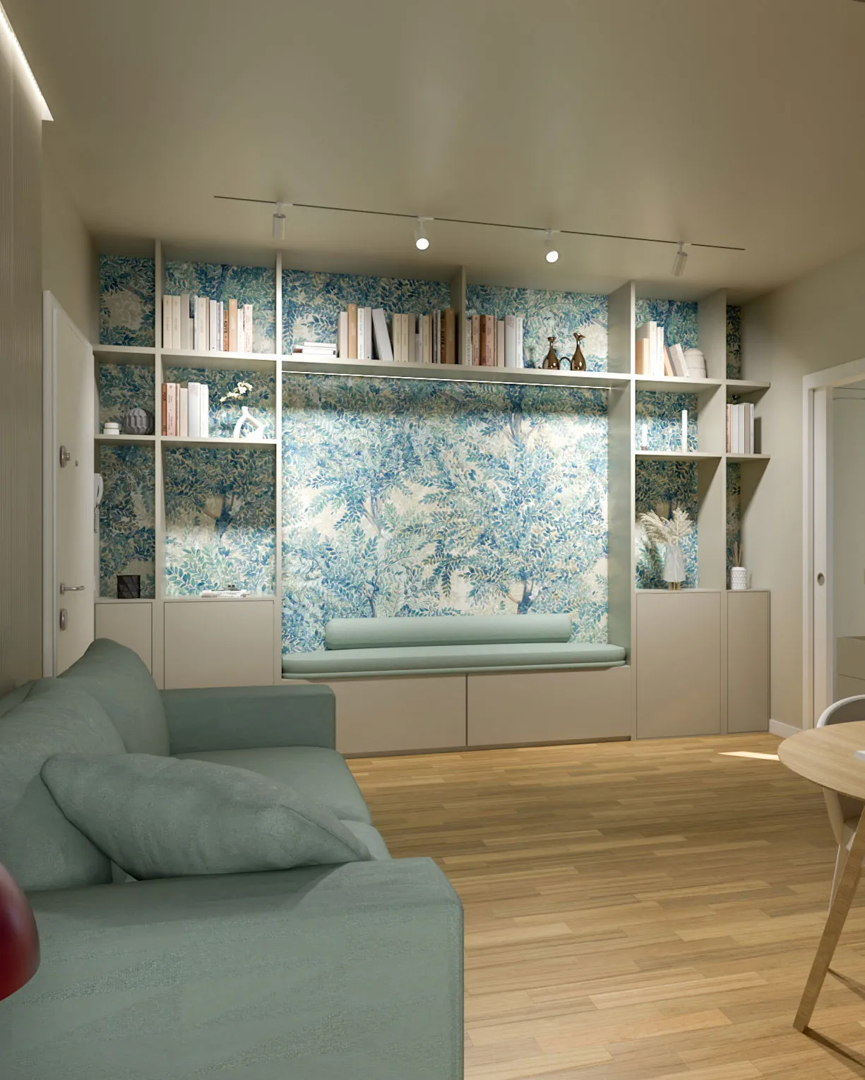 #TecnoInspo | Carta da parati in spazi ristretti