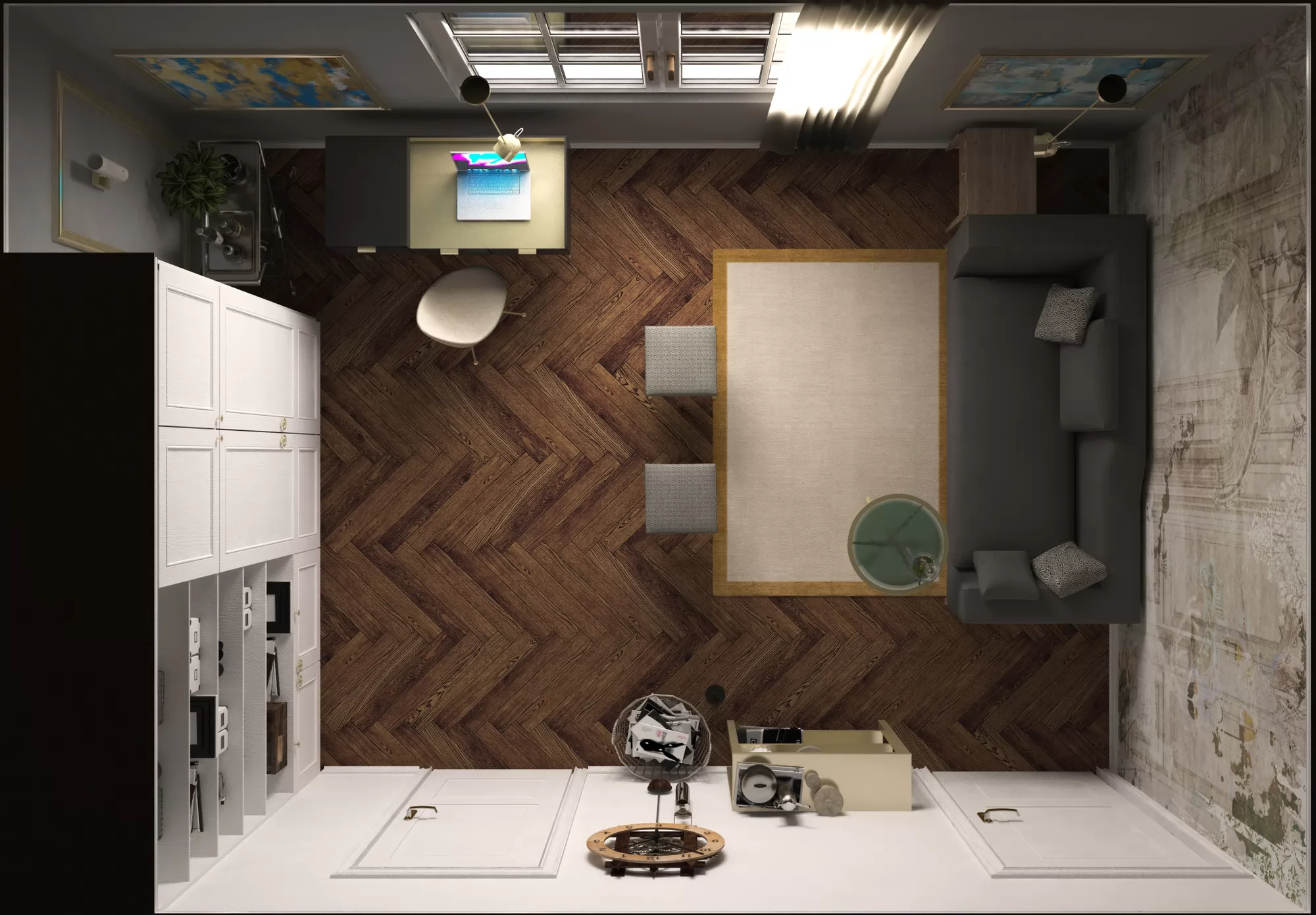 Studio & Stanza degli ospiti – Progetto privato by Ghazal Khaksari