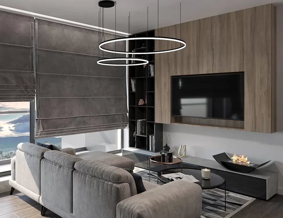Graphite Apartment von Inside Studio