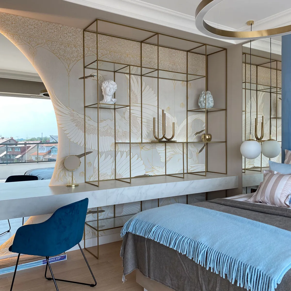 Camera da letto – Progetto Penthouse Westin by Projektive Architekci
