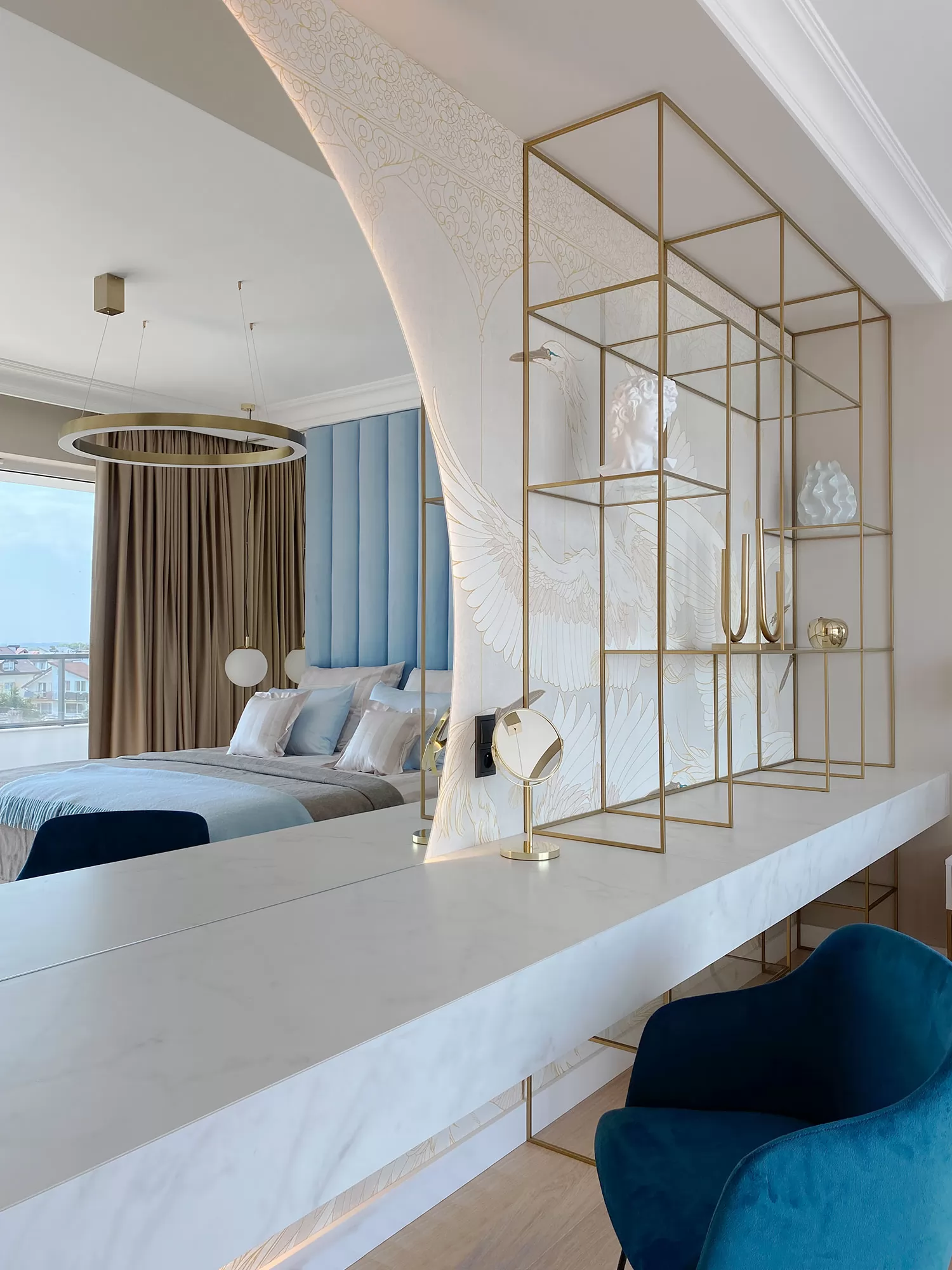 Camera da letto – Progetto Penthouse Westin by Projektive Architekci