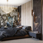 Camera da letto - progetto privato by Archideal | Tecnografica