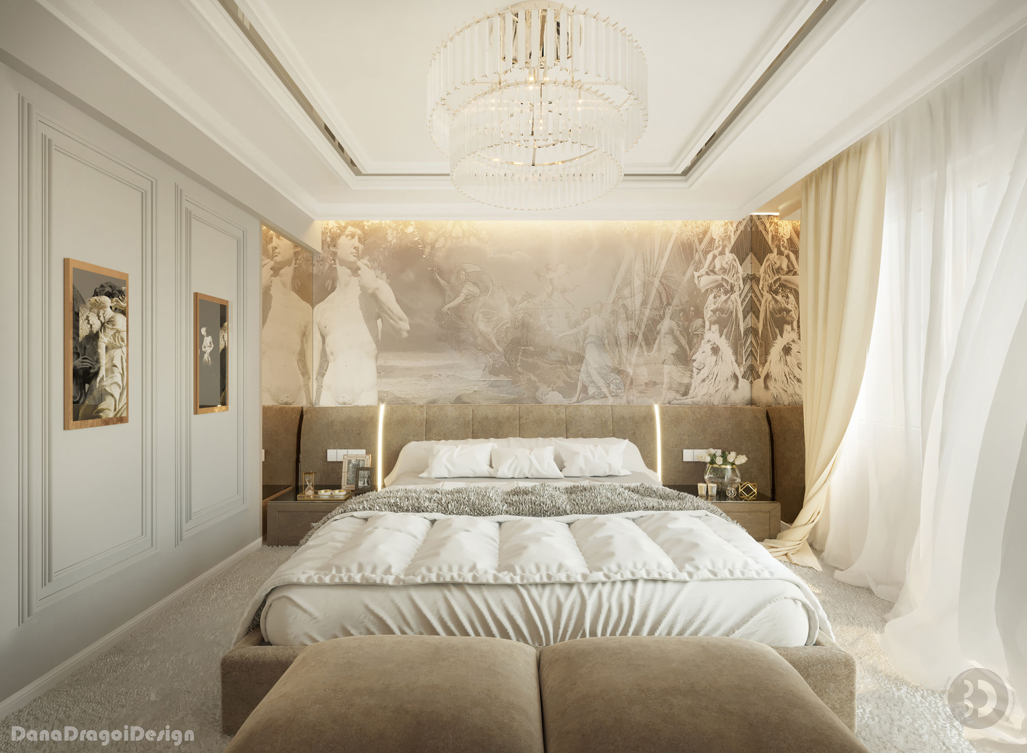 Hauptschlafzimmer – Projekt „Brillante Penthous“‘ von Dana Dragoi Design