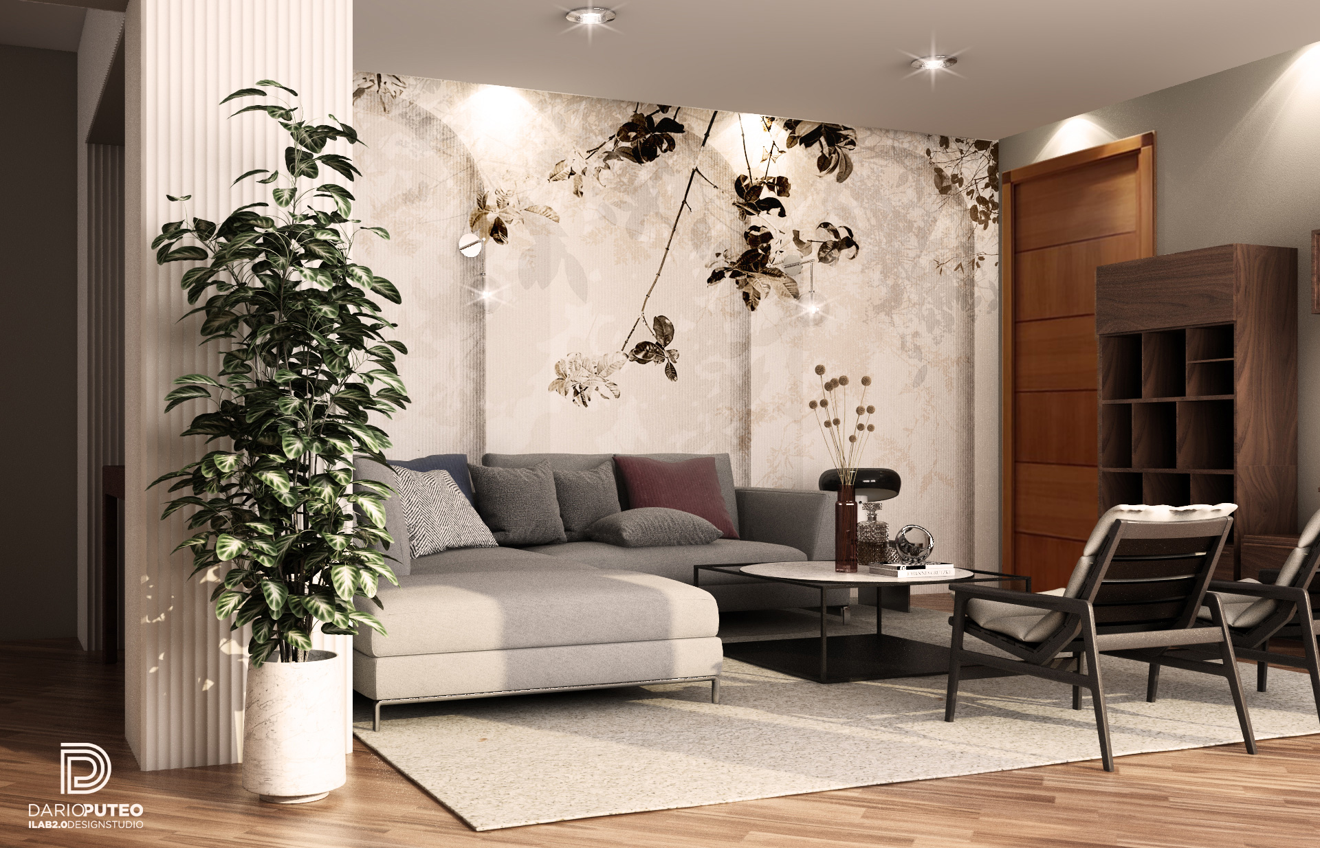 Restyling soggiorno – Progetto privato by Dario Puteo