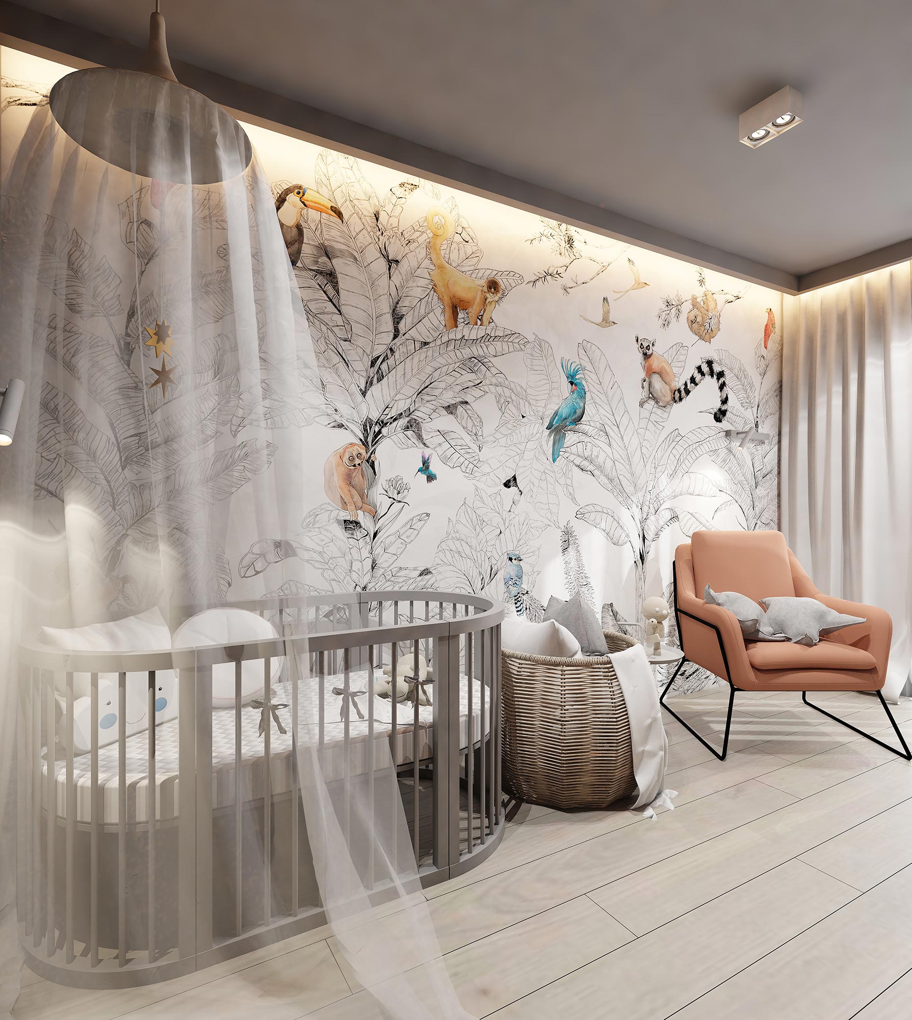 Dormitorio – diseño privado de Martyna Szymańska