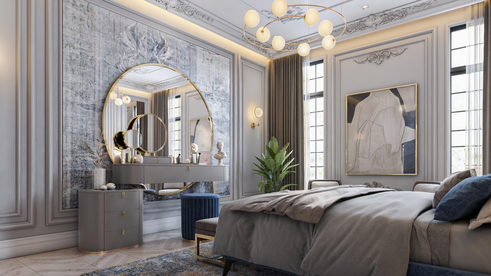 Master Bedroom design – Private Project by Yasmine Ibrahem