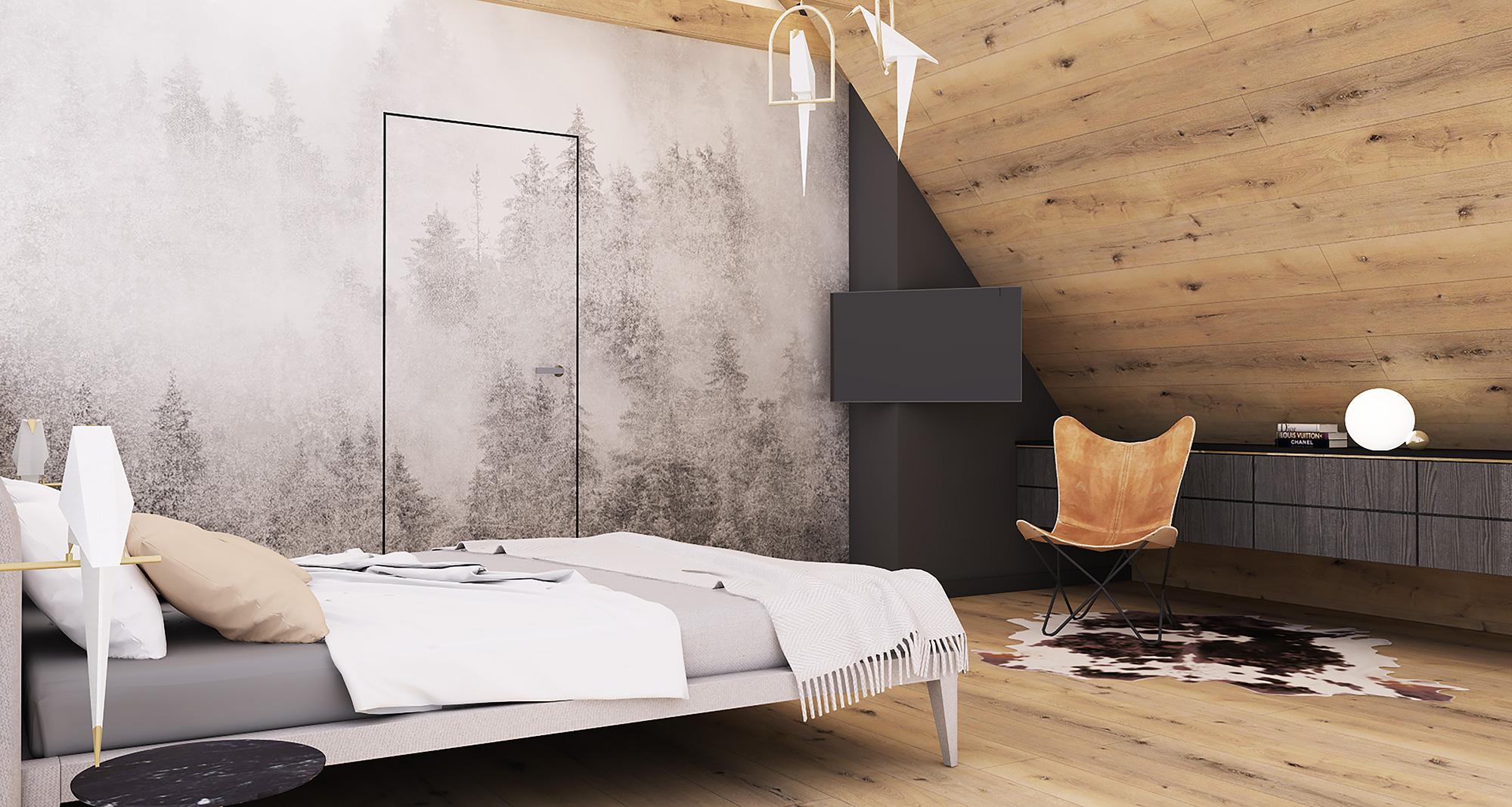Bedroom design – Private project by Ewa Studio Wnetrz