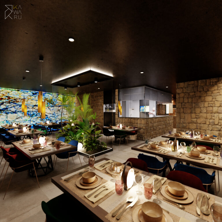 Ristorante Monterrey by PB 3D Render & Kawaru Studio | Tecnografica