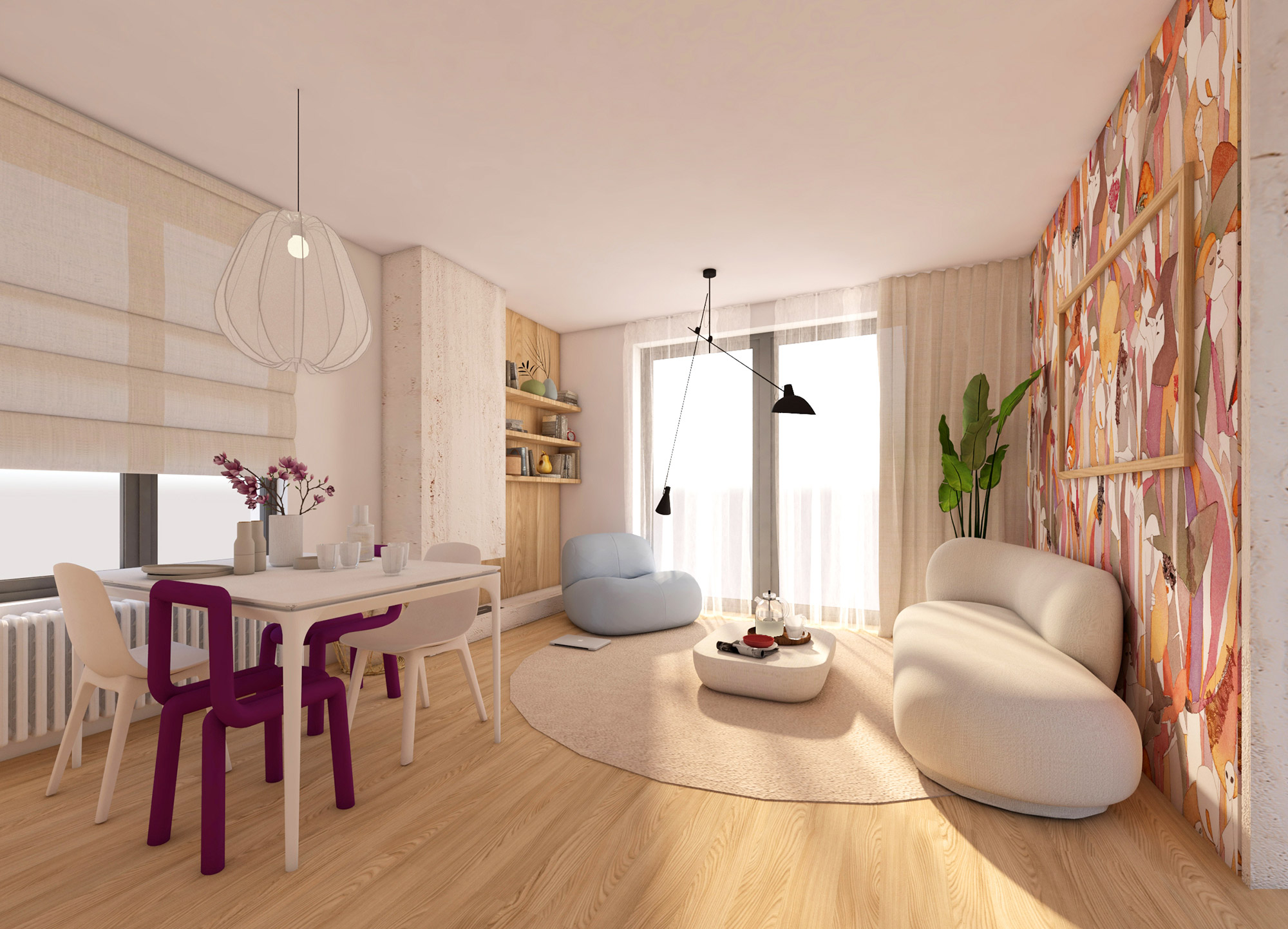 Living room design by Vanja Aškrabić