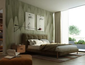 Dormitorio – Green Bedroom de Maria Assunta Milone