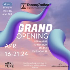 Tecnografica opens a new showroom in Milan: design and innovation meet