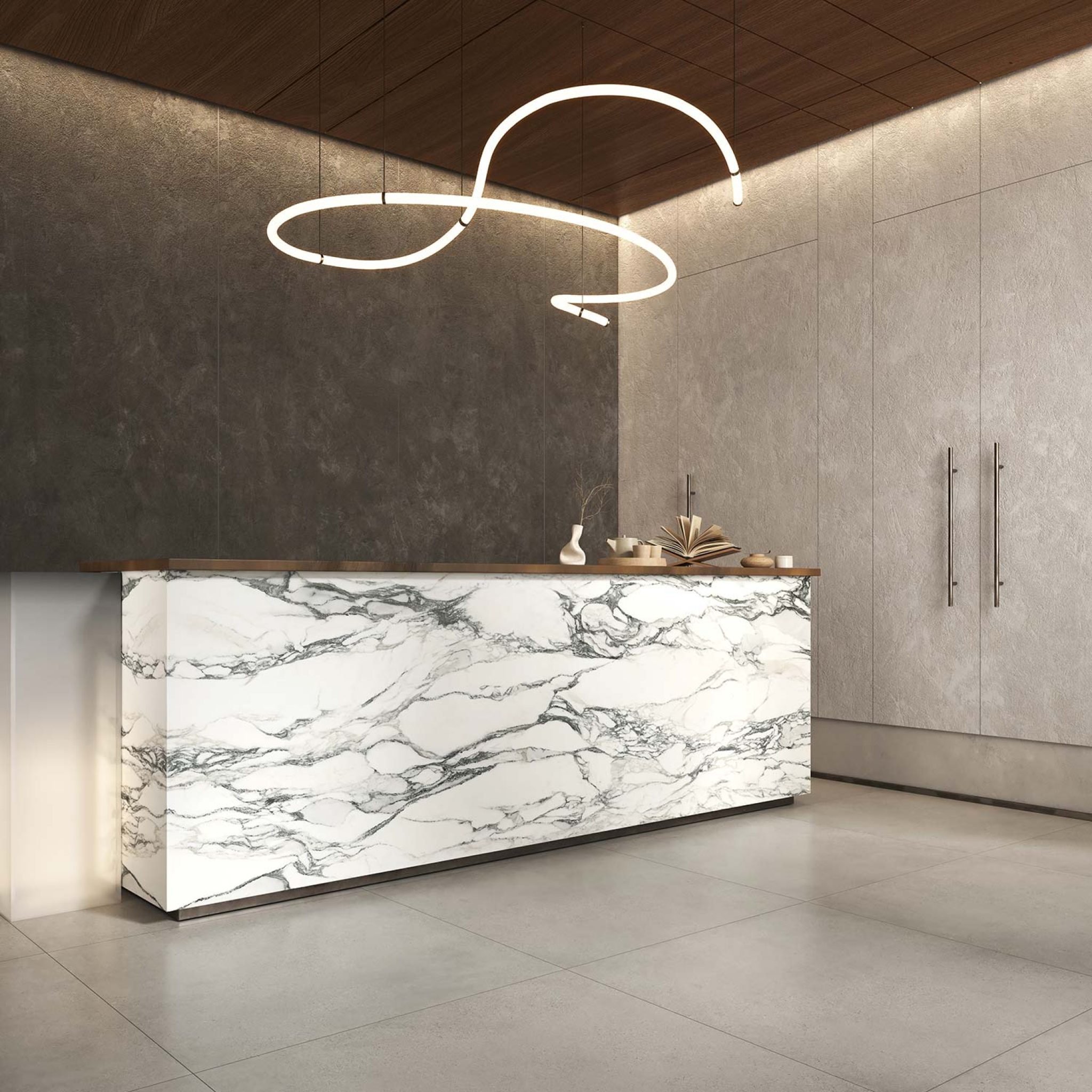 Decorative Panels ULTRALIGHT 'Cemento Picasso' by Tecnografica