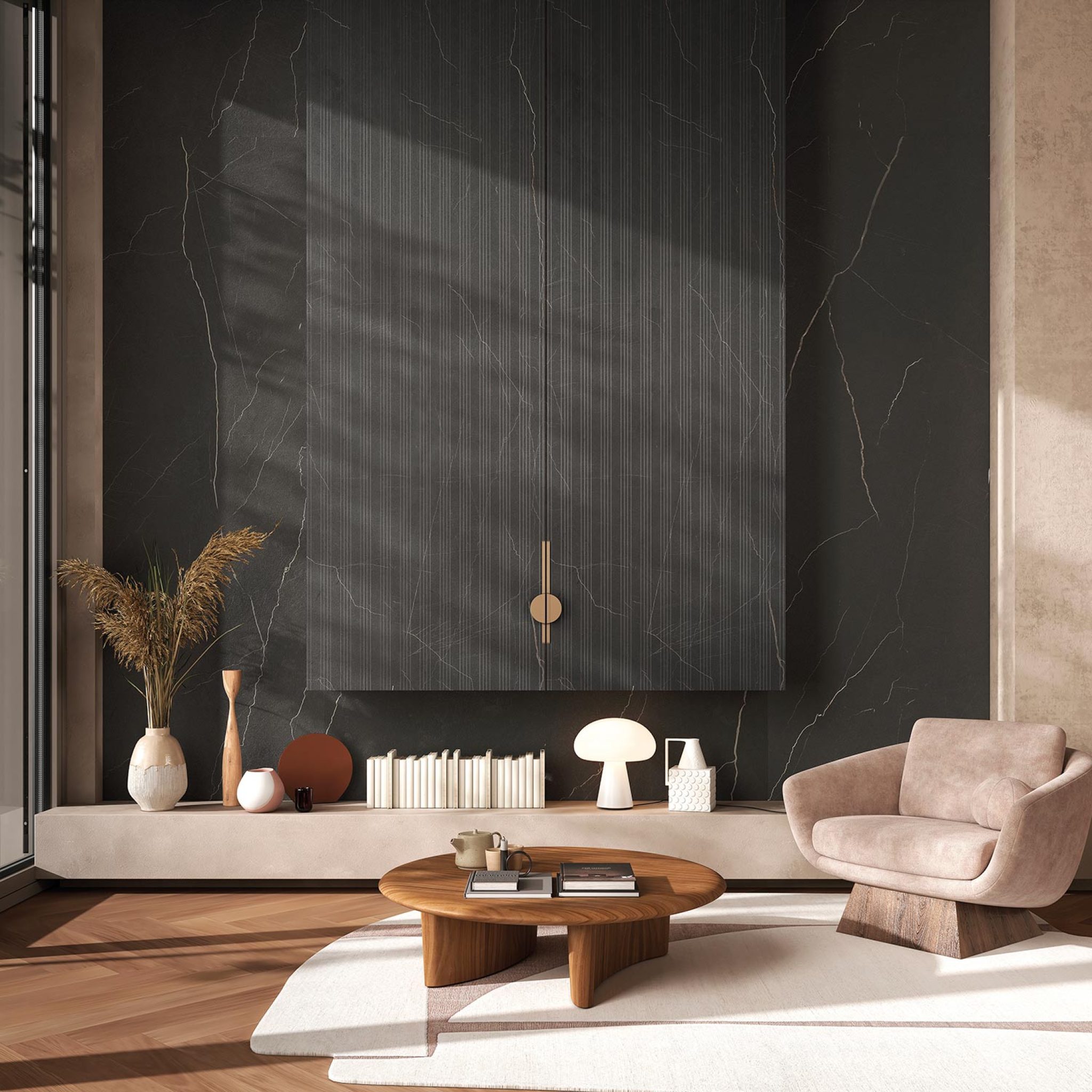 Dekorationspaneele ULTRALIGHT 'Coffee Brown' von Tecnografica
