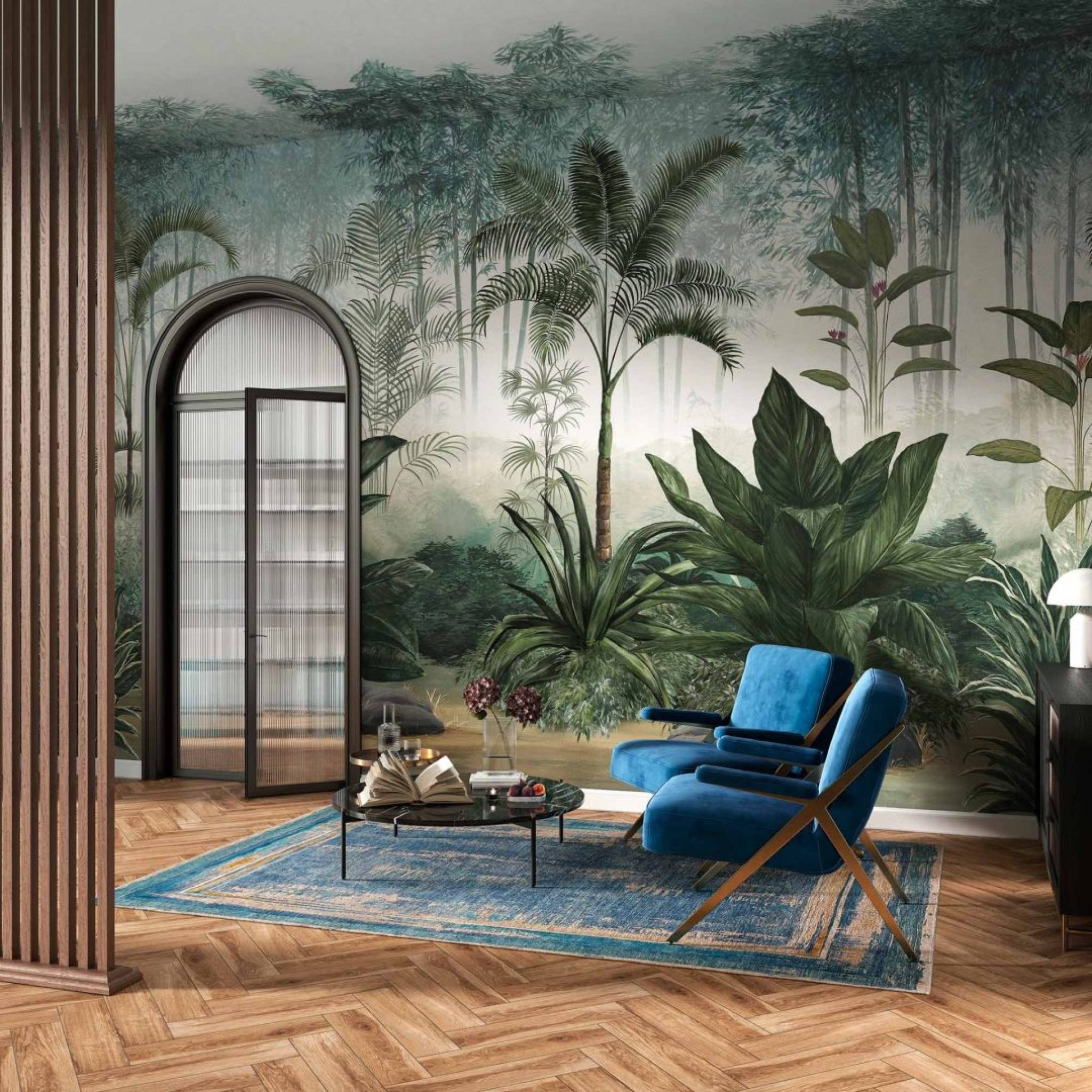 Jungle Wallpaper 'Morgan' by Tecnografica for walls and ceiling